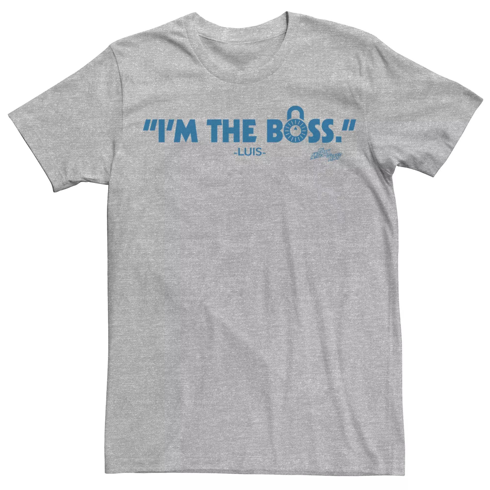 Mens Marvel Ant-Man & The Wasp Boss Graphic Tee Athletic Grey Product Image
