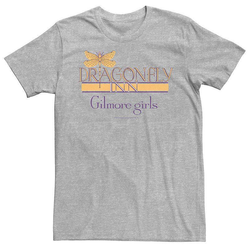 Men's Gilmore Girls Dragonfly Inn Logo Tee, Size: 3XL, Athletic Grey Product Image