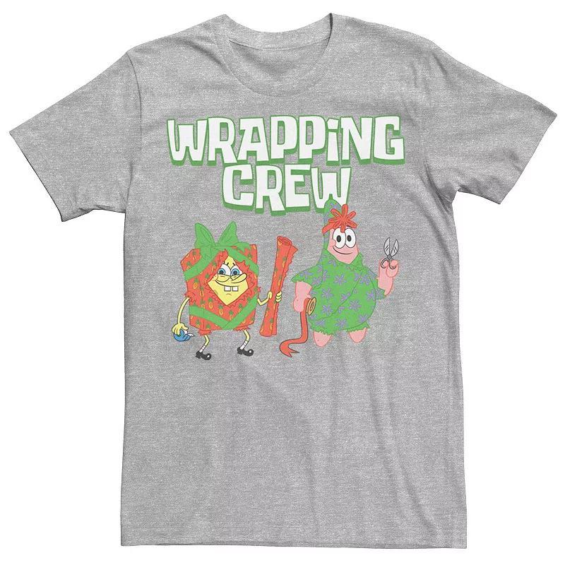 Men's Spongebob Squarepants Patrick Wrapping Crew Tee, Size: XL, Red Grey Product Image