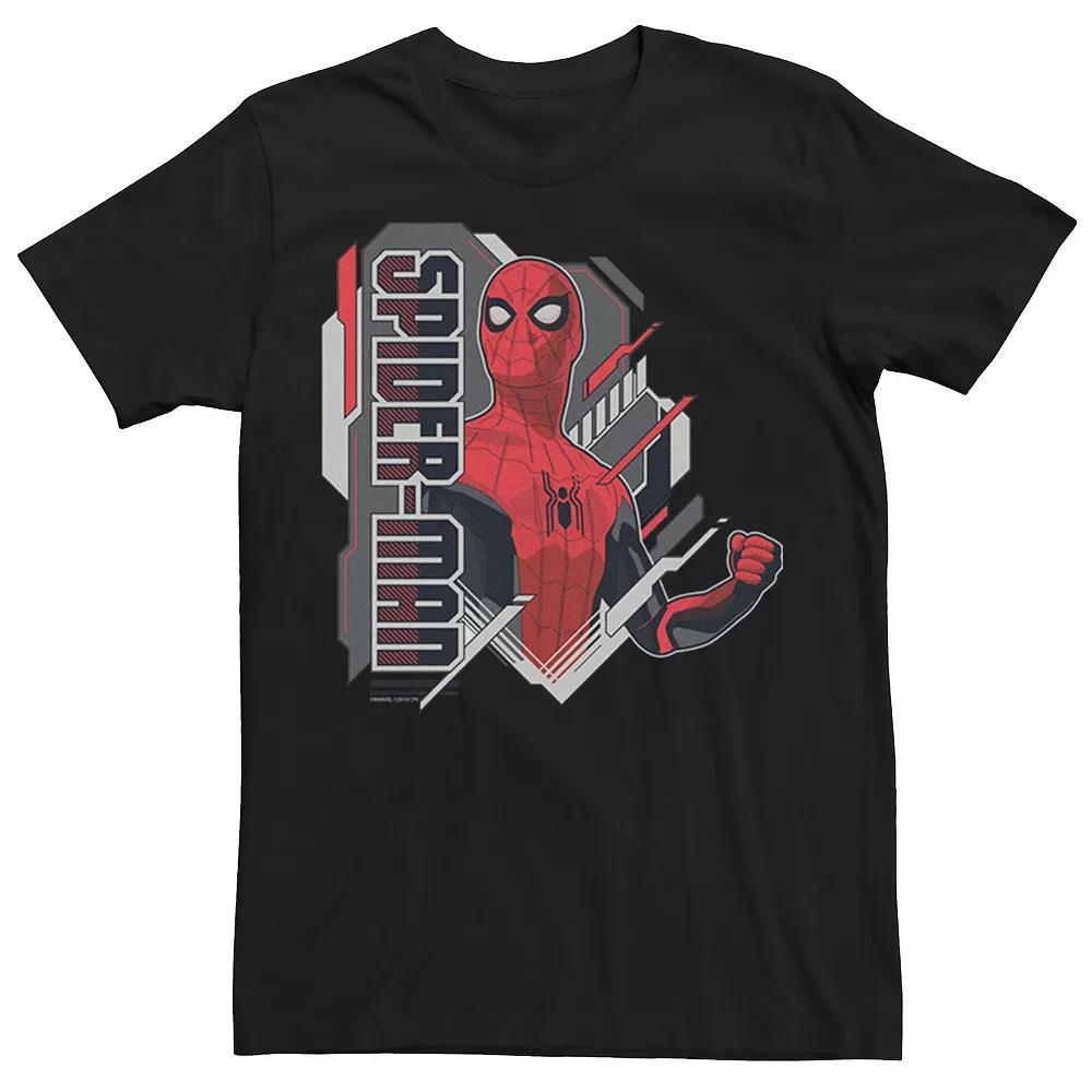 Mens Marvel Spider-Man Far From Home Comic Poster Graphic Tee Red Grey Product Image