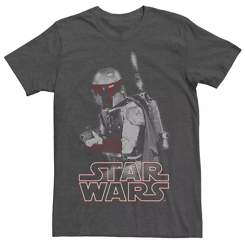 Men's Star Wars Boba Fader Graphic Tee, Size: Large, Athletic Grey Product Image
