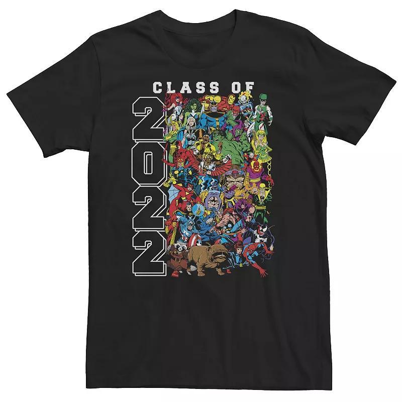 Mens Universal Monsters Green And Orange Name List Graphic Tee Product Image