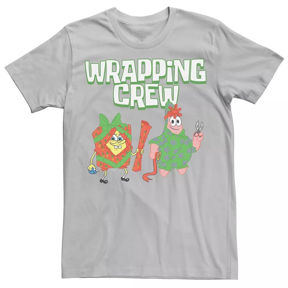 Men's Spongebob Squarepants Patrick Wrapping Crew Tee, Size: XL, Red Grey Product Image