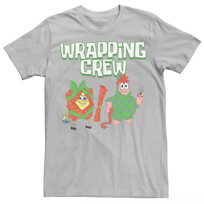 Men's Spongebob Squarepants Patrick Wrapping Crew Tee, Size: XL, Red Grey Product Image