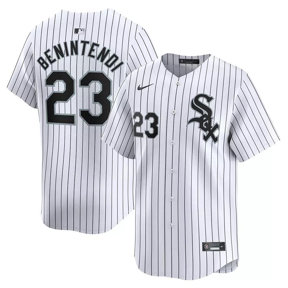 Men's Nike Andrew Benintendi White Chicago White Sox Road Limited Player Jersey, Size: Medium Product Image