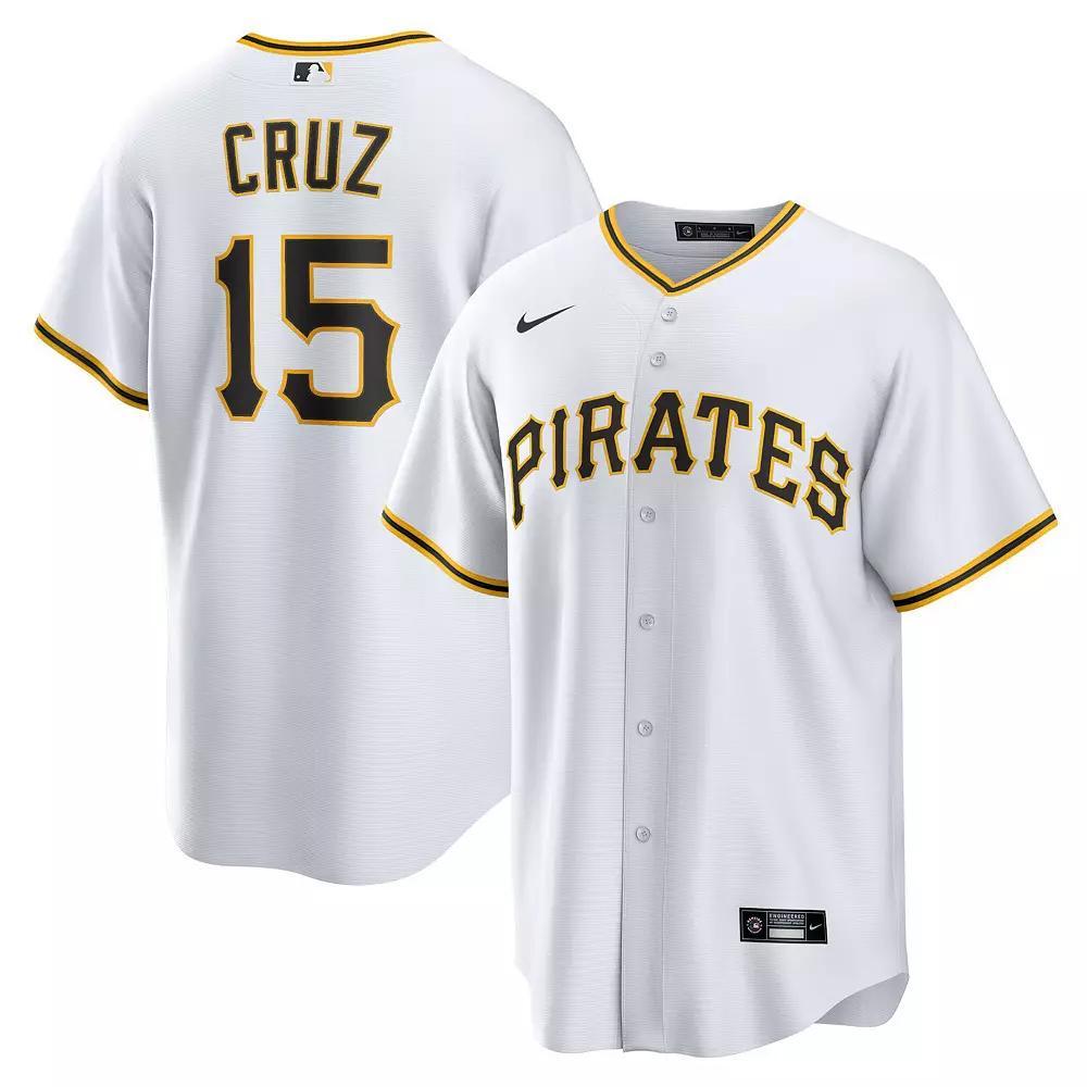 Men's Nike Oneil Cruz White Pittsburgh Pirates Home Replica Jersey, Size: XL Product Image