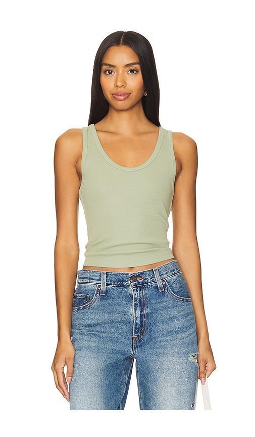 Structured Rib Bra Friendly Tank Top perfectwhitetee Product Image