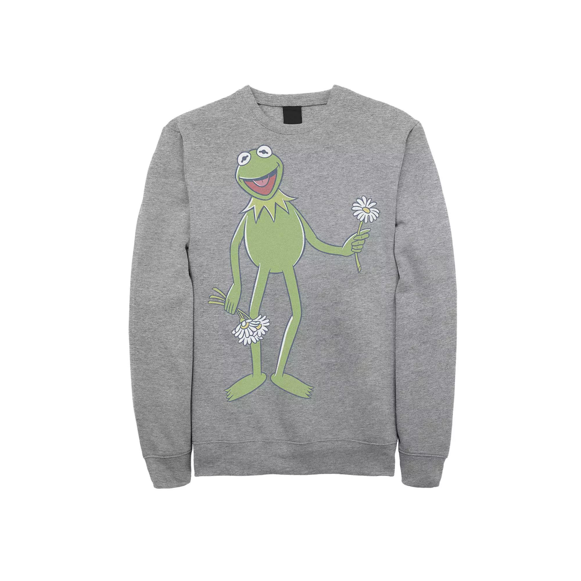 Disney's The Muppets Kermit The Frog Men's Portrait Sweatshirt, Size: Large, Black Product Image