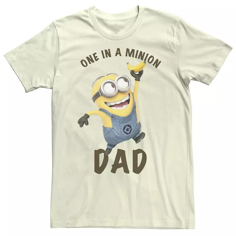 Men's Despicable Me Minions 'Tis The Season To Be Jolly Banana Tee, Size: Large, Athletic Grey Product Image
