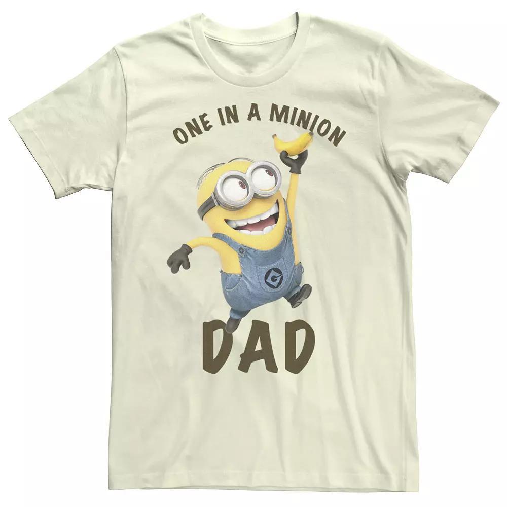 Men's Despicable Me Minions 'Tis The Season To Be Jolly Banana Tee, Size: Large, Athletic Grey Product Image