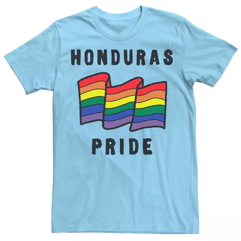 Men's Gonzales Honduras Pride Sketched Flag Tee, Size: 3XL, Light Blue Product Image