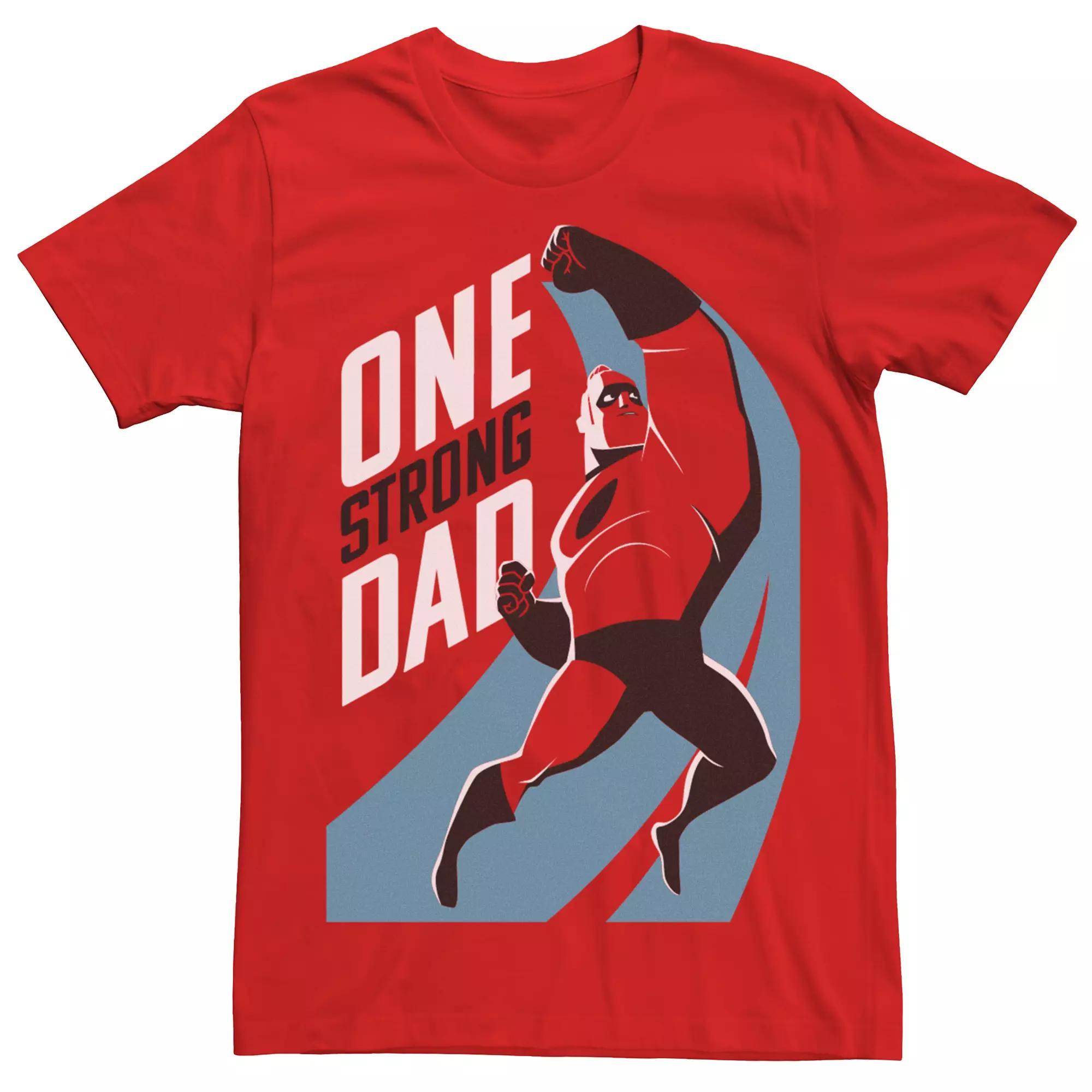Men's Disney / Pixar's The Incredibles 2 One Strong Dad Tee, Size: Small Product Image