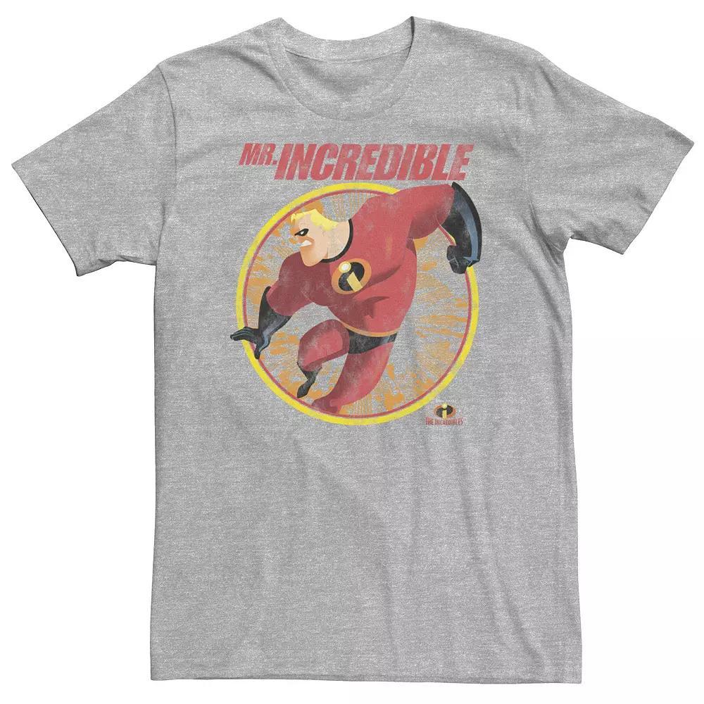 Big & Tall Disney / Pixar The Incredibles Mr. Incredible Tee, Men's, Size: 4XL, Athletic Grey Product Image