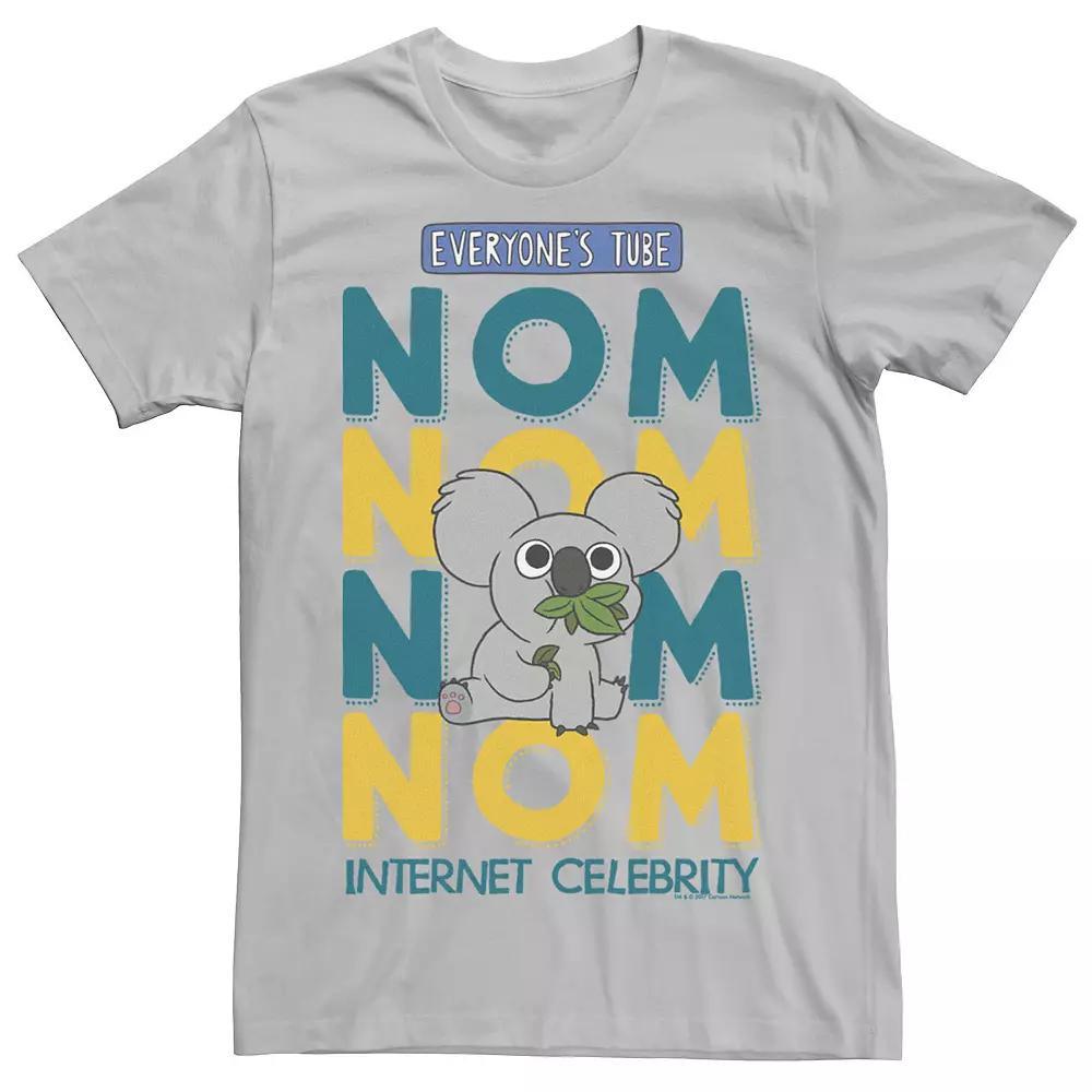 Men's Cartoon Network We Bare Bears Nom Nom Internet Celebrity Graphic Tee, Size: XL, Silver Product Image