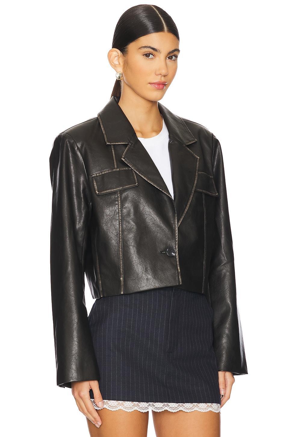 Blakely Faux Leather Jacket superdown Product Image