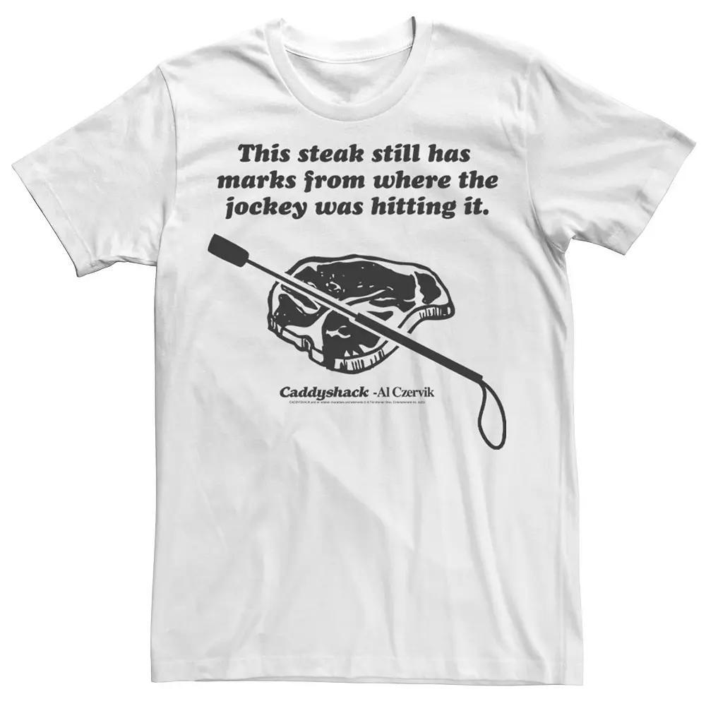 Men's Caddyshack This Steak Still Has Marks From The Jockey Tee, Size: XL, White Product Image