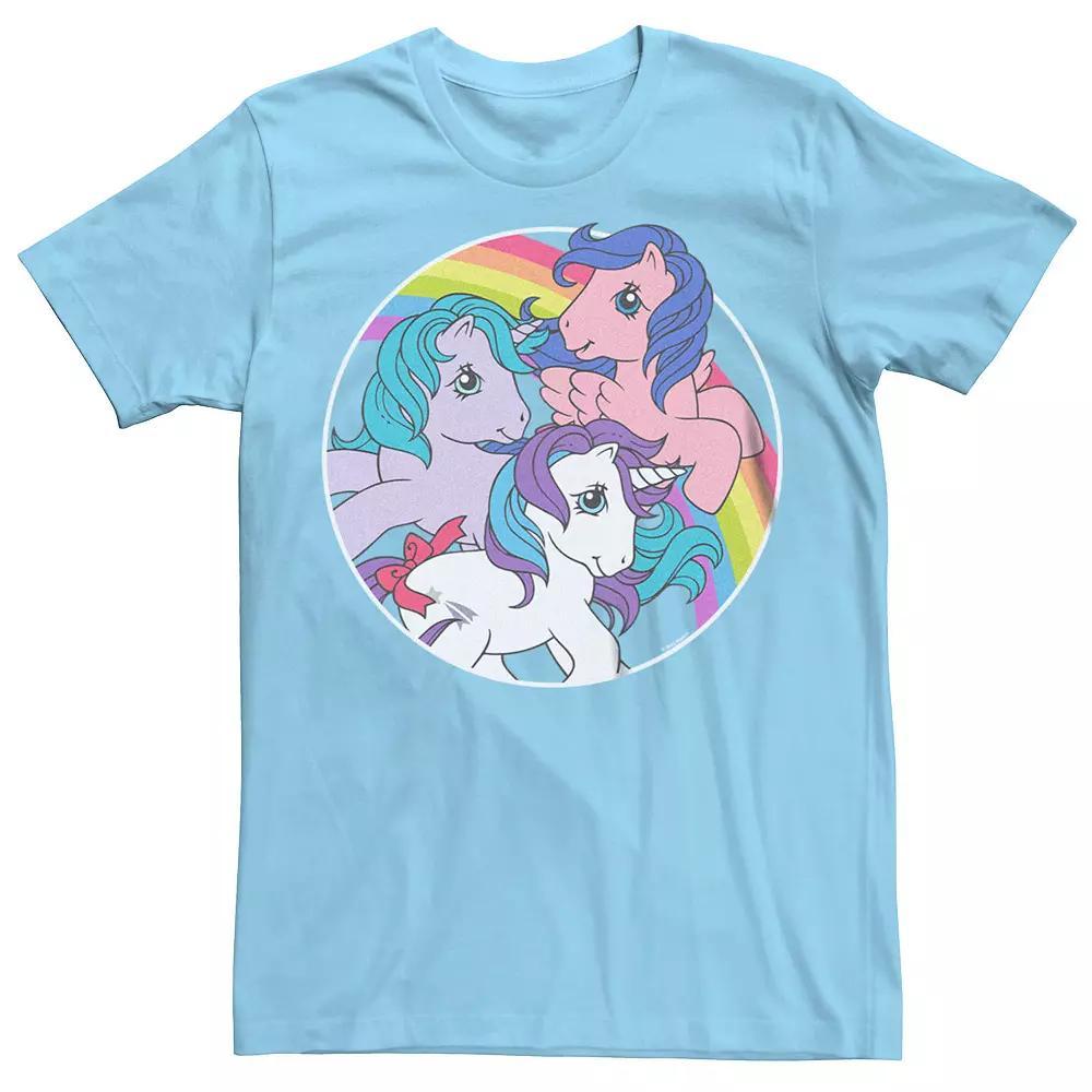 Men's My Little Pony Rarity And Twilight Tee, Size: Medium, Light Blue Product Image