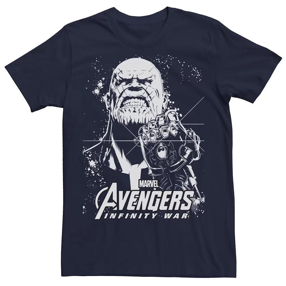 Men's Marvel Avengers Infinity War Thanos Ultimate Force Graphic Tee, Size: Medium, Blue Product Image