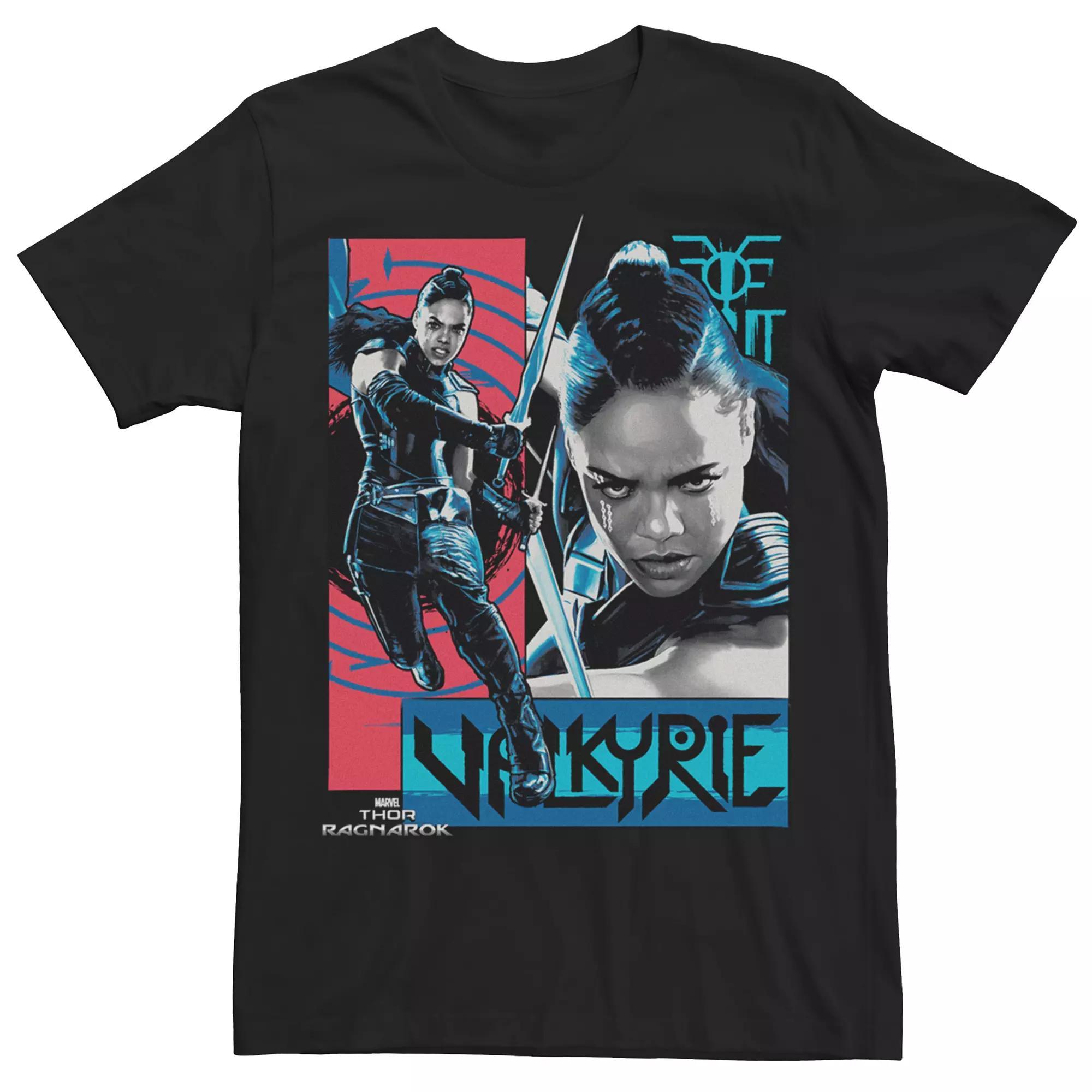 Men's Marvel Thor Ragnarok Valkyrie Assemblage Graphic Tee, Size: XXL, Black Product Image
