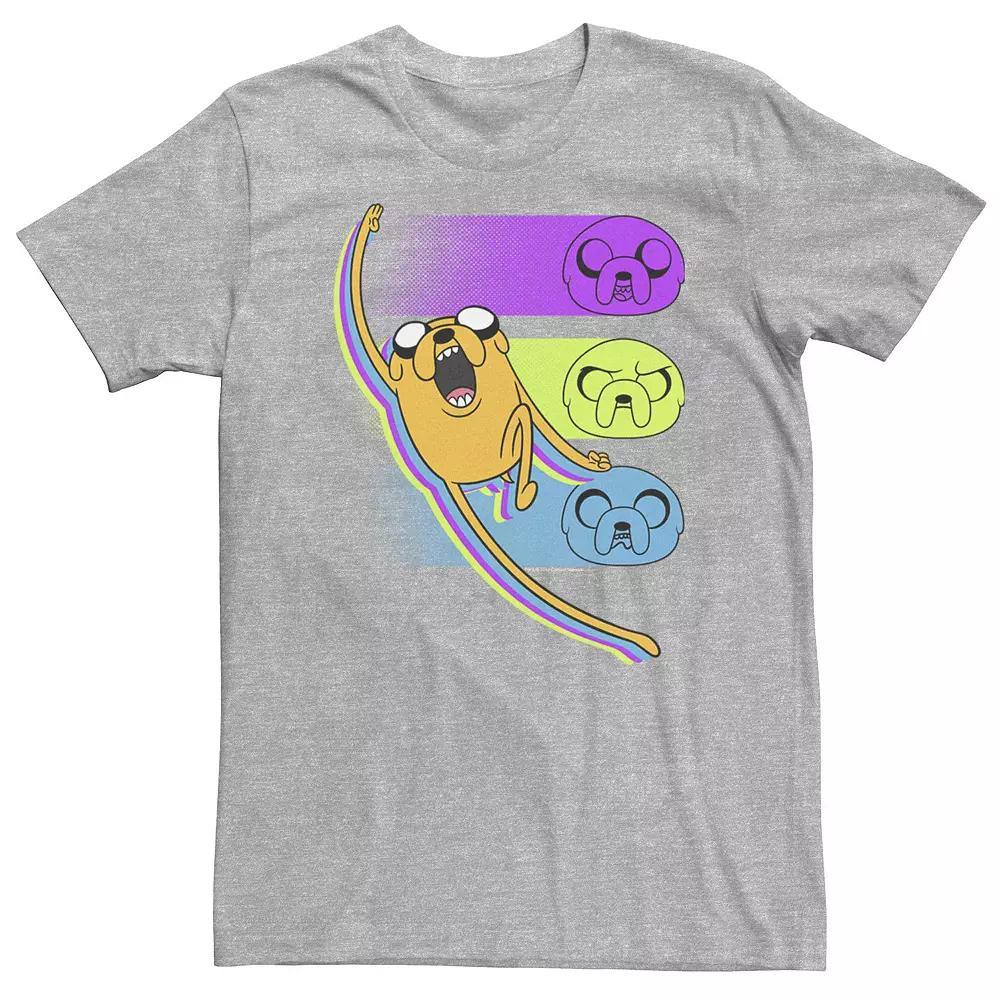 Big & Tall Cartoon Network Adventure Time Jake Emotions Tee, Men's, Size: 3XL Tall, Athletic Grey Product Image