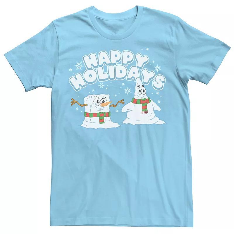 Mens Spongebob Squarepants Patrick Snowmen Tee Grey Heather Product Image