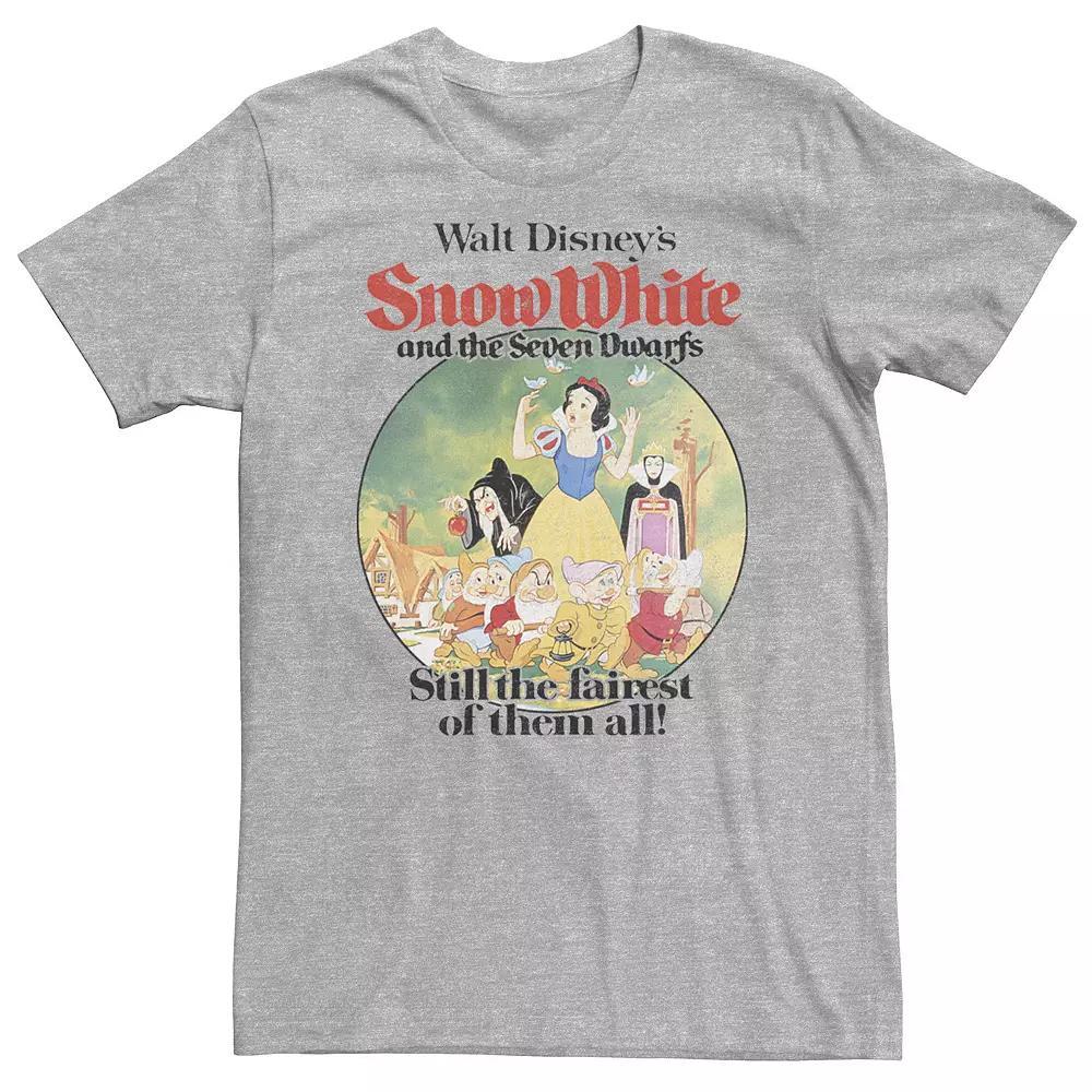 Disney's Snow White Big & Tall Still The Fairest Of Them All Tee, Men's, Size: XXL Tall, Athletic Grey Product Image