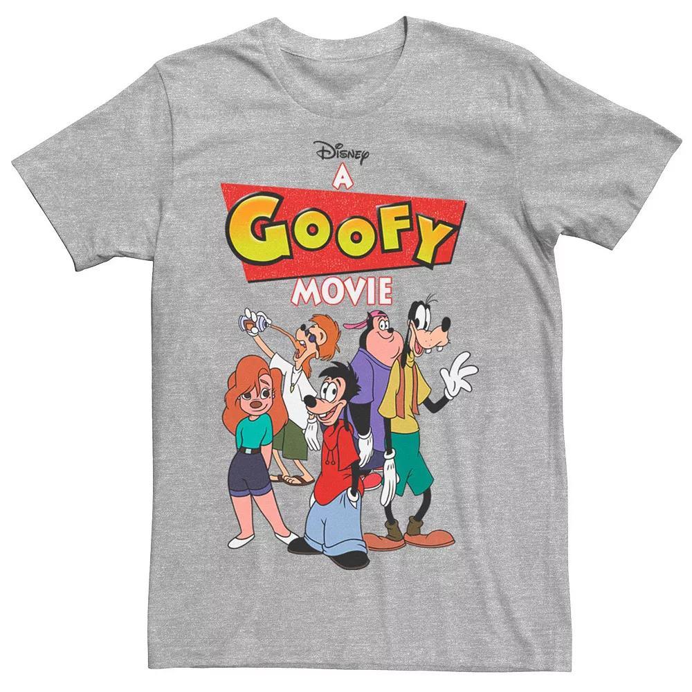 Big & Tall Disney A Goofy Movie Group Shot Logo Tee, Men's, Size: 3XB, Athletic Grey Product Image
