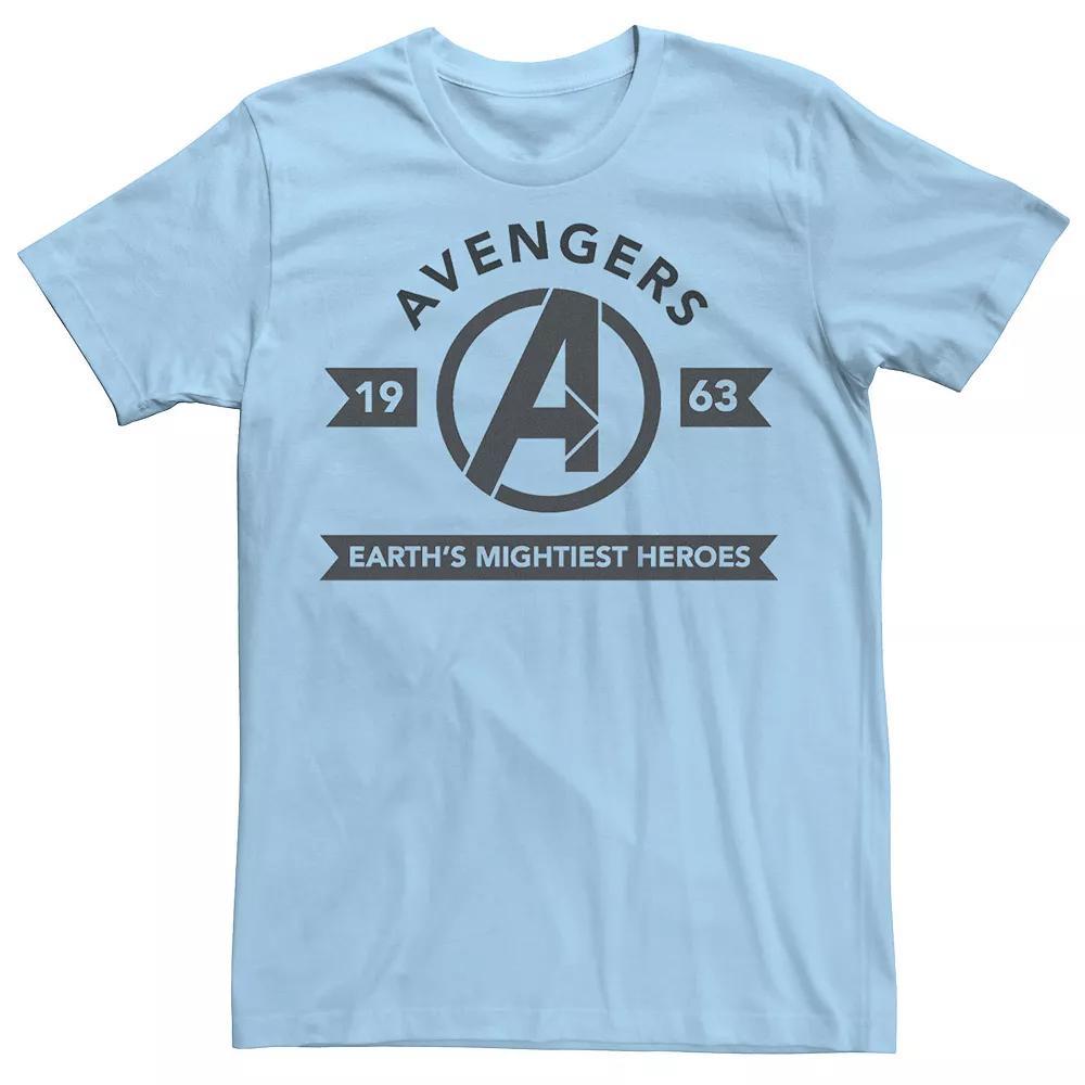 Men's Marvel Avengers 1963 Mightiest Heroes Logo Tee, Size: XXL, Light Blue Product Image