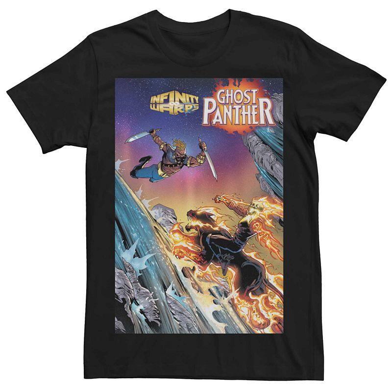 Men's Marvel Ghost Panther Comic Cover Tee, Size: XXL, Black Product Image