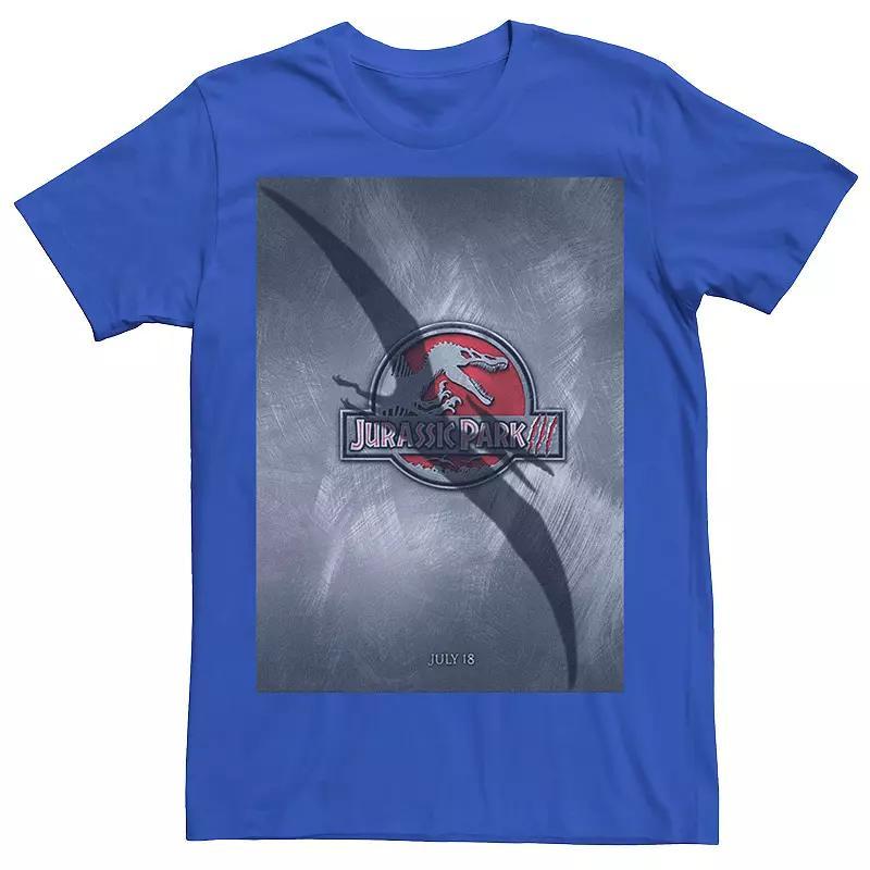 Men's Jurassic Park 3 Movie Poster Pterodactyl Tee, Size: 3XL, Athletic Grey Product Image
