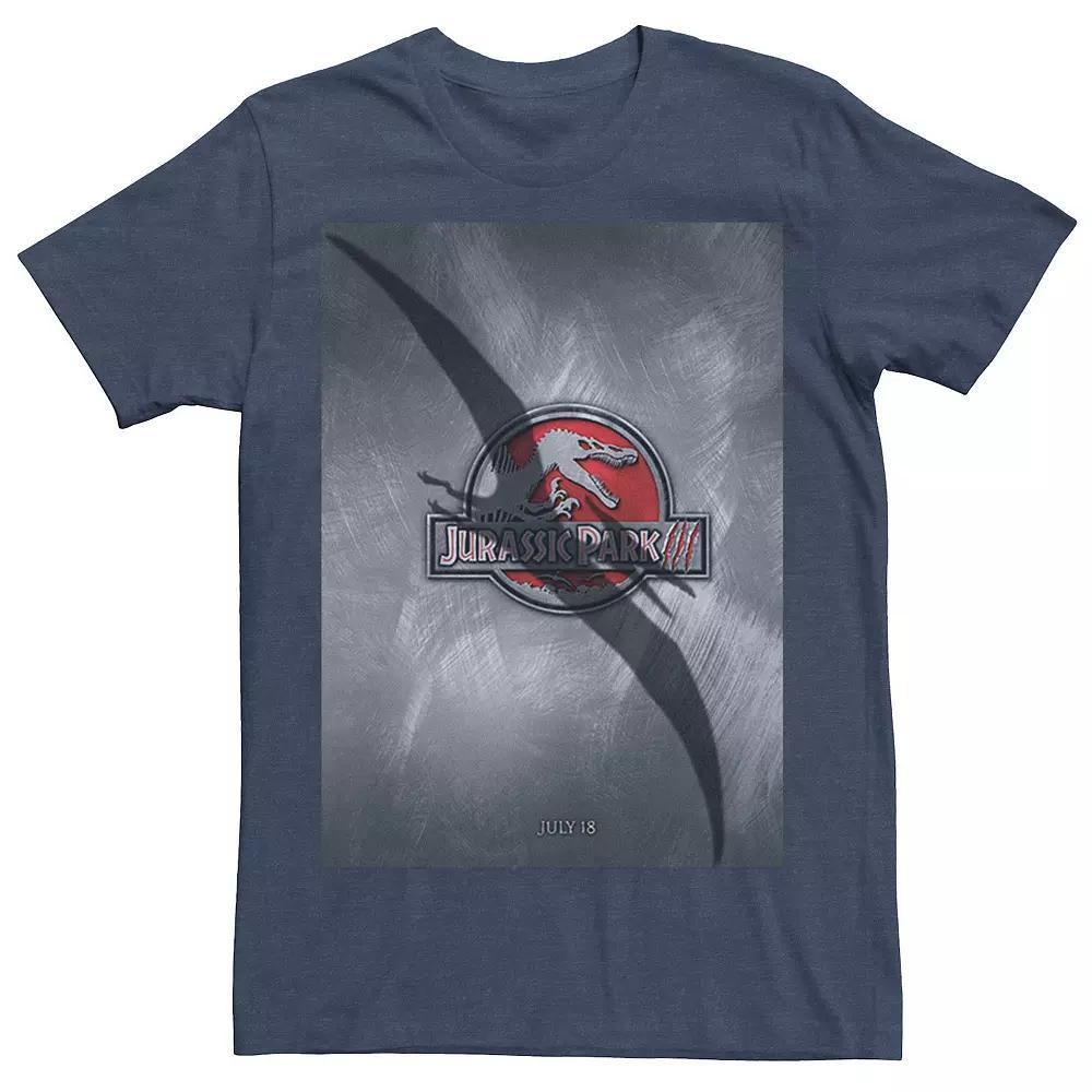 Men's Jurassic Park 3 Movie Poster Pterodactyl Tee, Size: 3XL, Athletic Grey Product Image