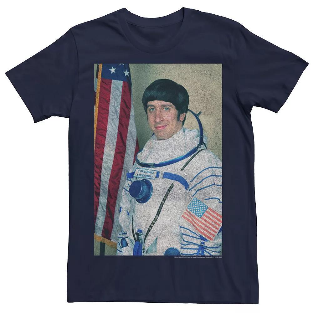 Men's The Big Bang Theory Howard Wolowitz Space Suit Portrait Tee, Size: Small, Blue Product Image
