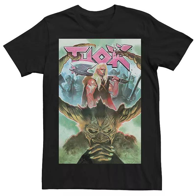 Men's Marvel's Thor Jarnbjorn Comic Cover Tee, Size: Medium, Black Product Image