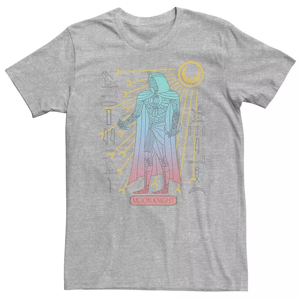 Big & Tall Marvel Moon Knight Mummy Glyphs Tee, Men's, Size: XL Tall, White Product Image