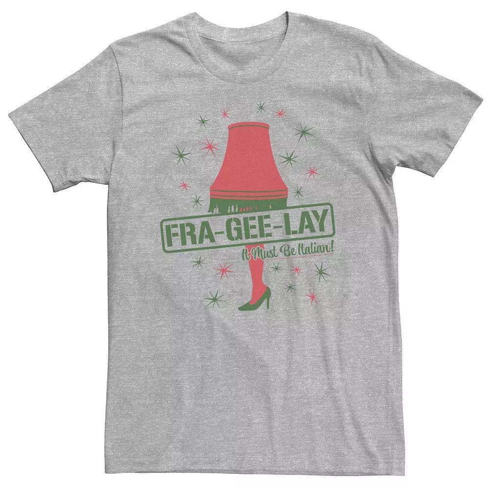Big & Tall A Christmas Story Fra-Gee-Lay Tee, Men's, Size: 4XL, Athletic Grey Product Image