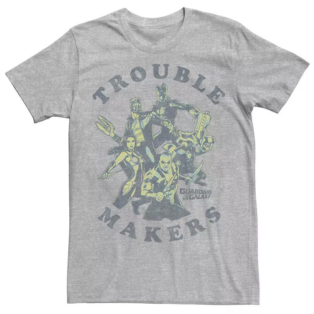 Men's Marvel Guardians Of The Galaxy Trouble Makers Tee, Size: Large, Athletic Grey Product Image