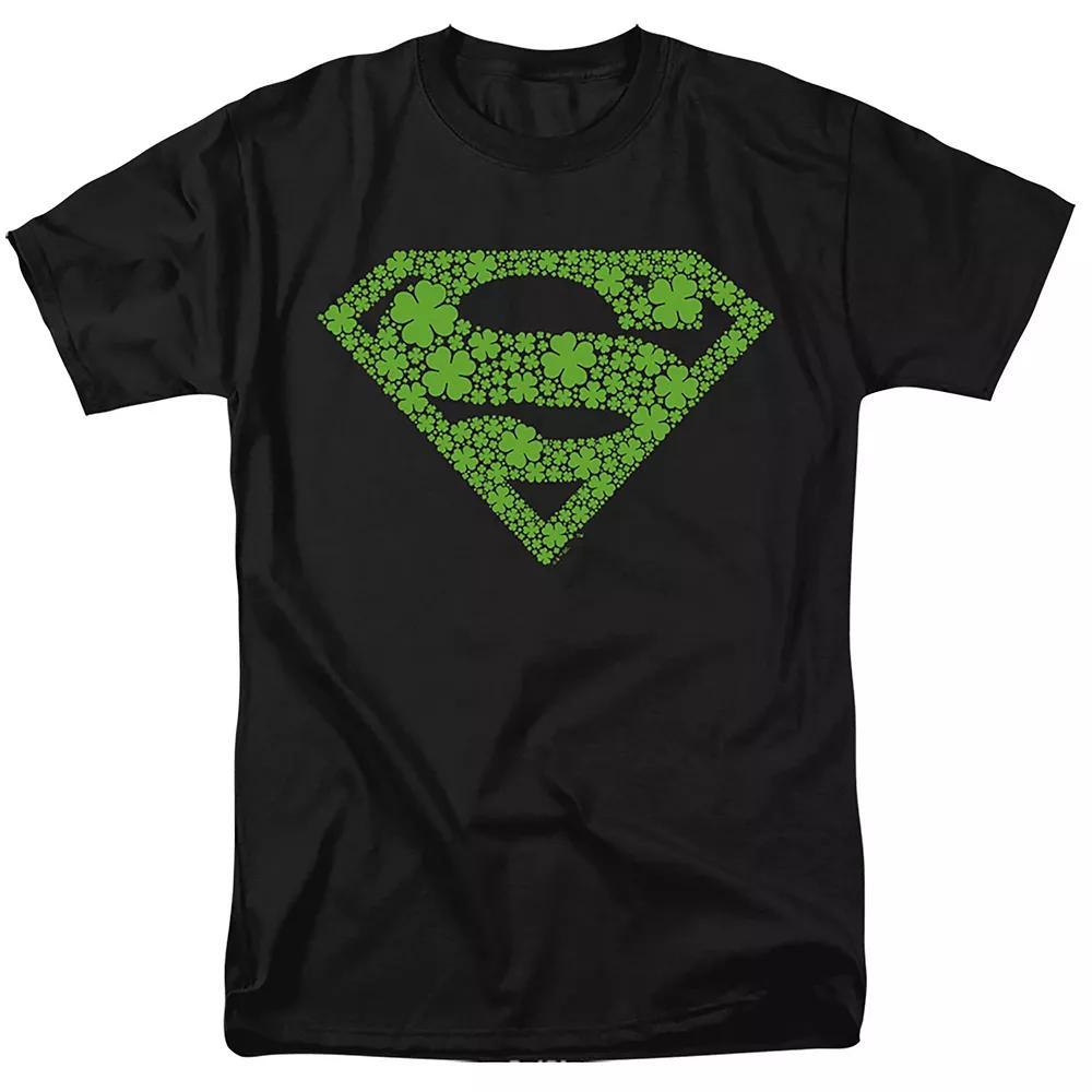 Men's Superman Shamrock Logo Graphic Tee, Size: XL, Black Product Image