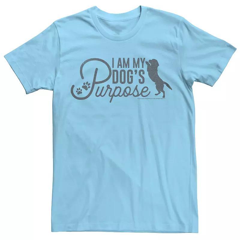 Men's A Dog's Purpose I Am My Dog's Purpose Graphic Tee, Size: Large, Light Blue Product Image