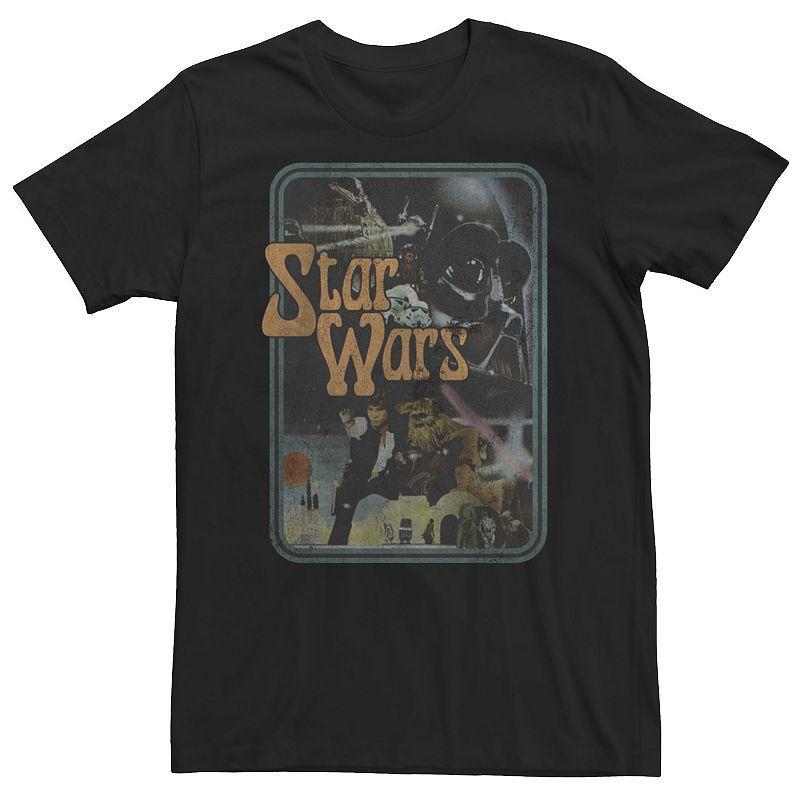 Big & Tall Star Wars Vintage Style Group Portrait Tee, Mens Product Image
