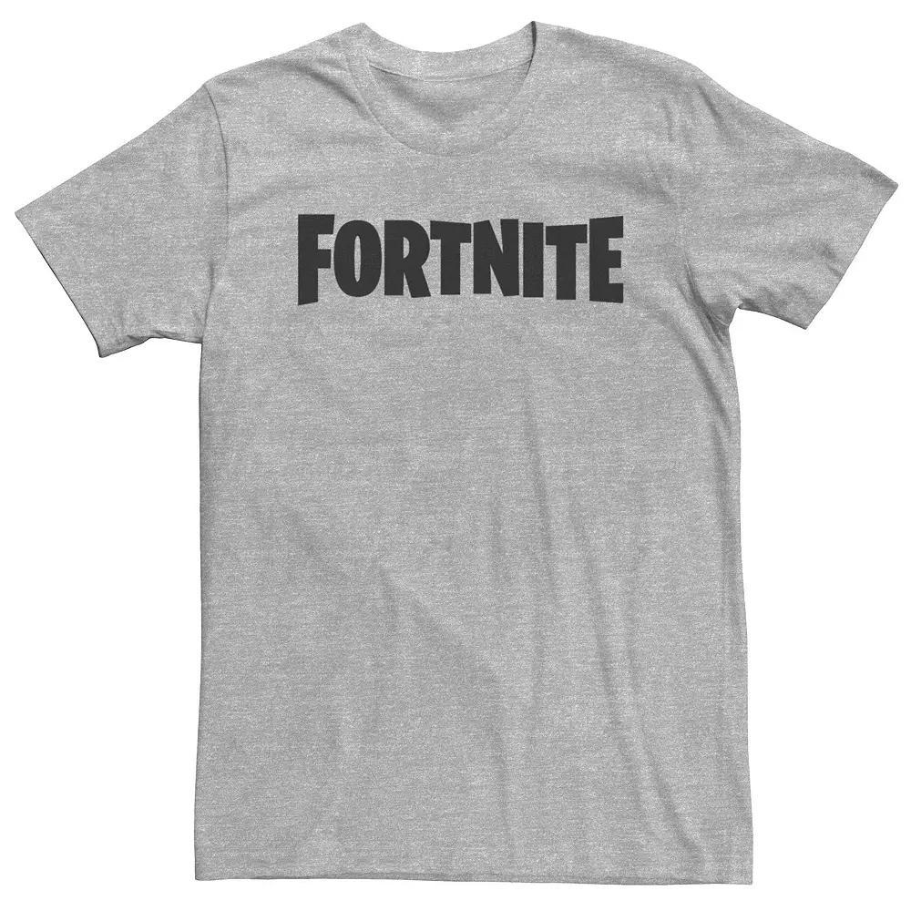 Big & Tall Fortnite Greyscale Classic Logo Tee, Men's, Size: 3XL Tall, White Product Image