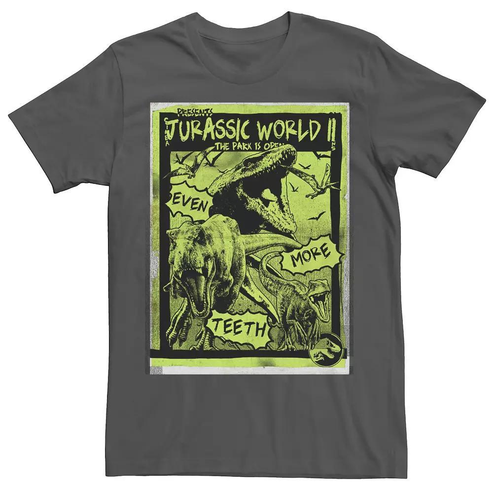 Men's Jurassic World Park Poster Tee, Size: XXL, Red Grey Product Image