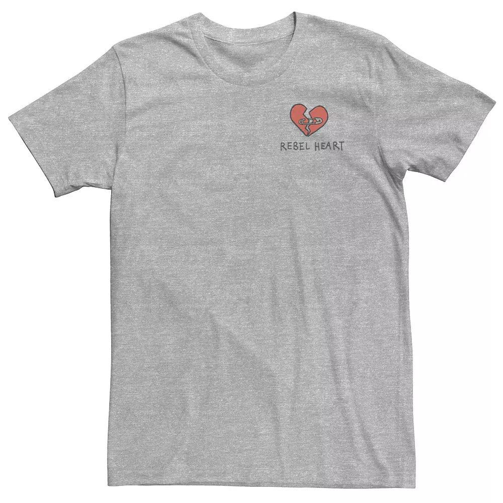 Big & Tall Disney Cruella Rebel Heart Left Chest Logo Tee, Men's, Size: 3XL, White Product Image