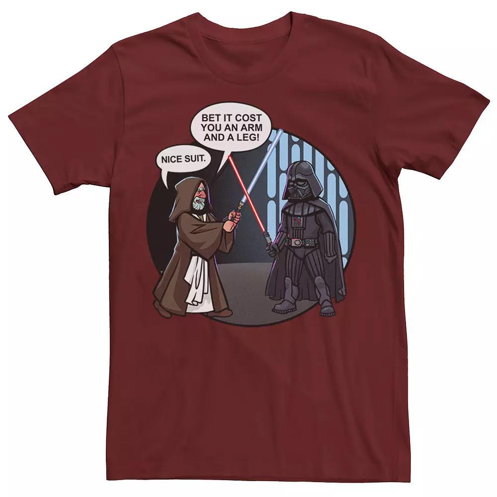 Men's Star Wars Darth Vader & Obi-Wan Kenobi Nice Suit Text Tee, Size: Medium, Kelly Product Image
