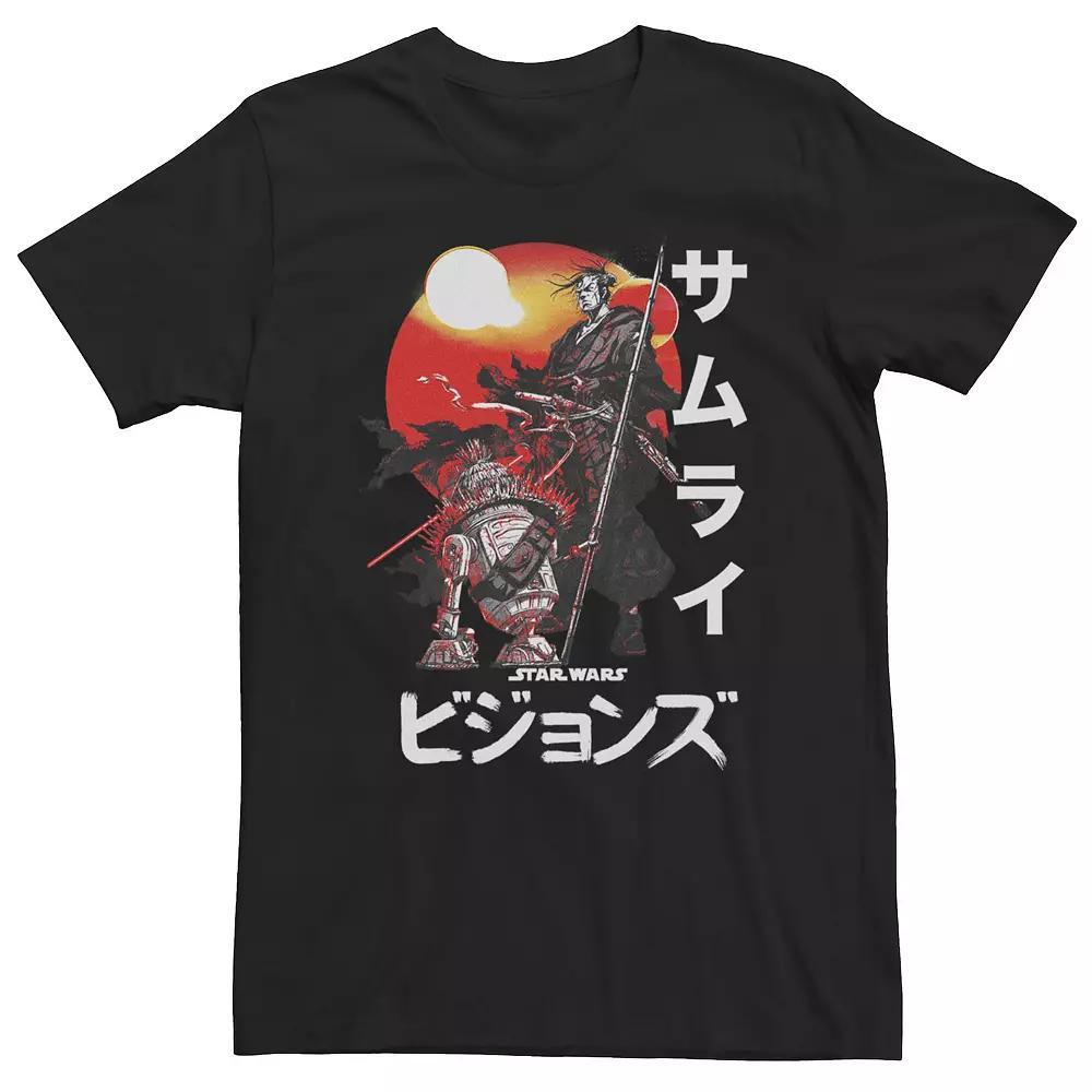 Big & Tall Star Wars: Visions Samurai Poster Tee, Men's, Size: 4XLT, Black Product Image