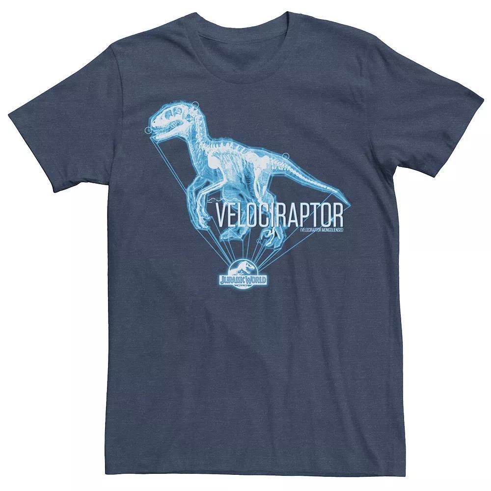 Men's Jurassic World Velociraptor X-Ray Portrait Logo Tee, Size: XXL, Black Product Image