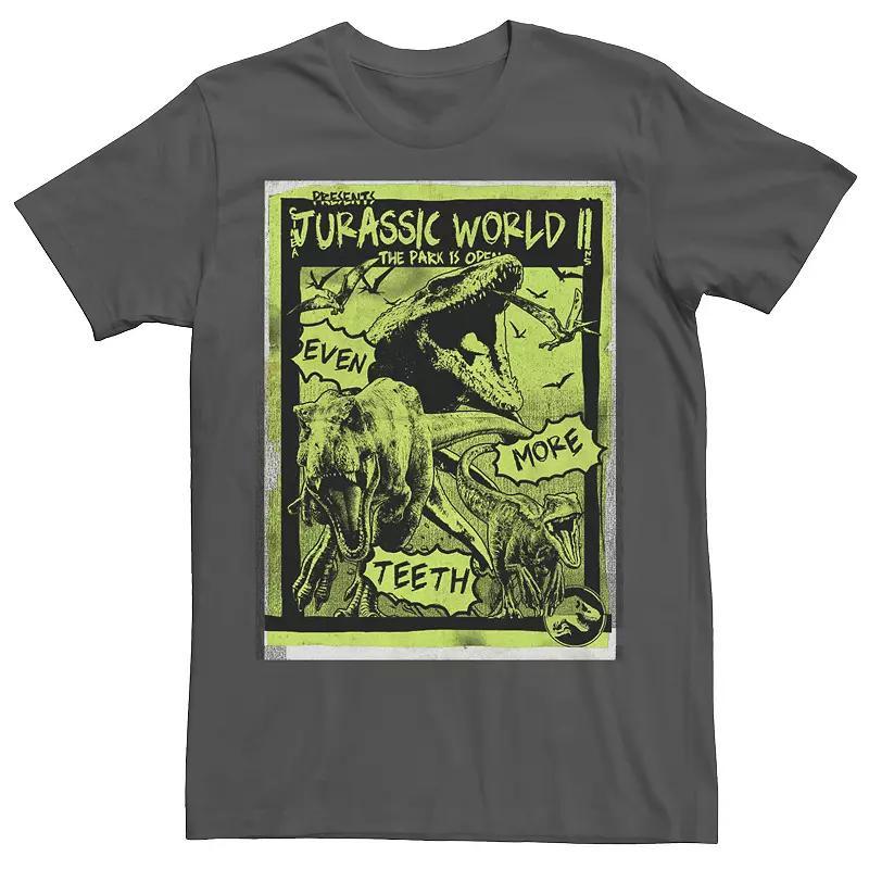 Men's Jurassic World Park Poster Tee, Size: XXL, Red Grey Product Image