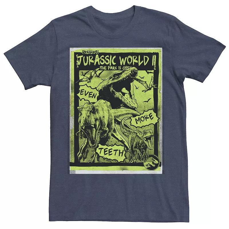 Men's Jurassic World Park Poster Tee, Size: XXL, Red Grey Product Image