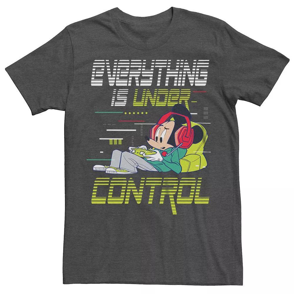 Disney's Mickey Mouse Men's Under Control Tee, Size: Large, Grey Heather Product Image