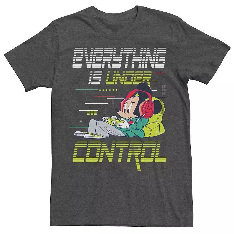 Disney's Mickey Mouse Men's Under Control Tee, Size: Large, Grey Heather Product Image