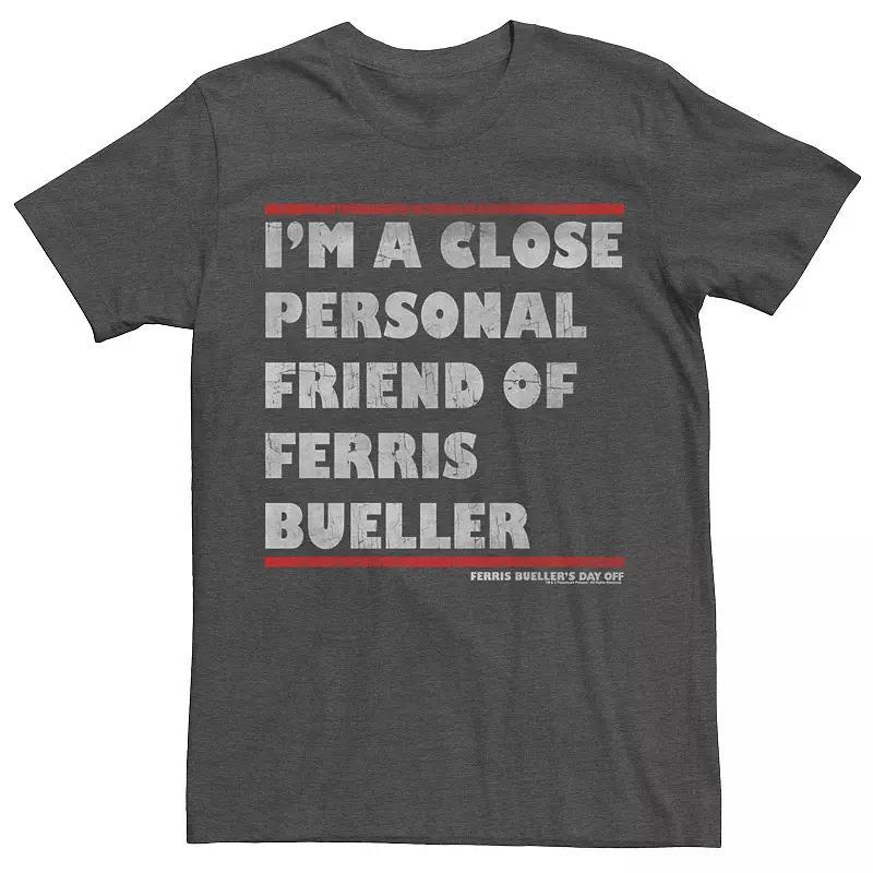 Men's Ferris Bueller's Day Off I'm A Close Personal Friend Tee, Size: Medium, Navy Grey Product Image